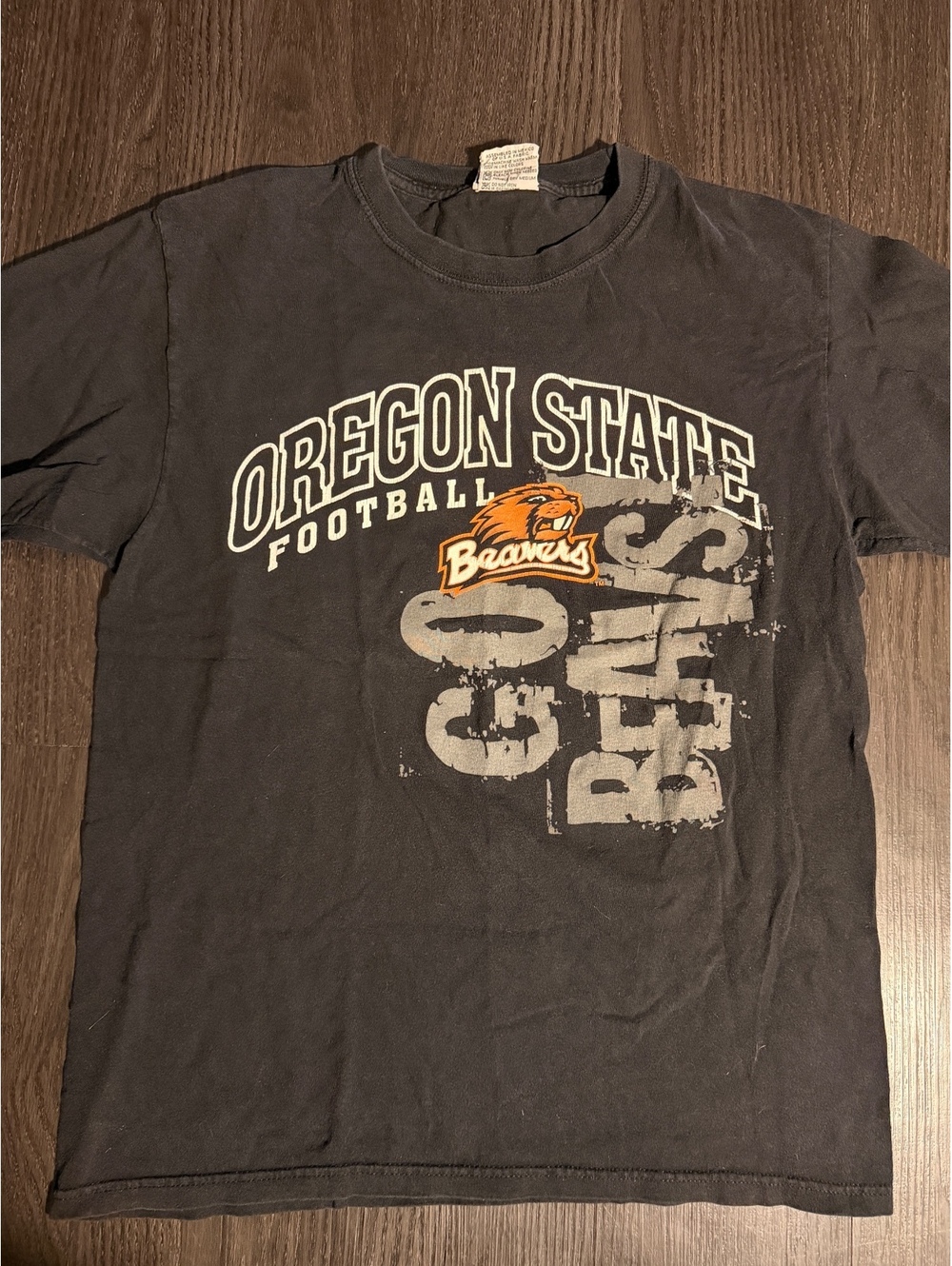 Vintage 90s Oregon State Football Go Beavs Graphic Tee M